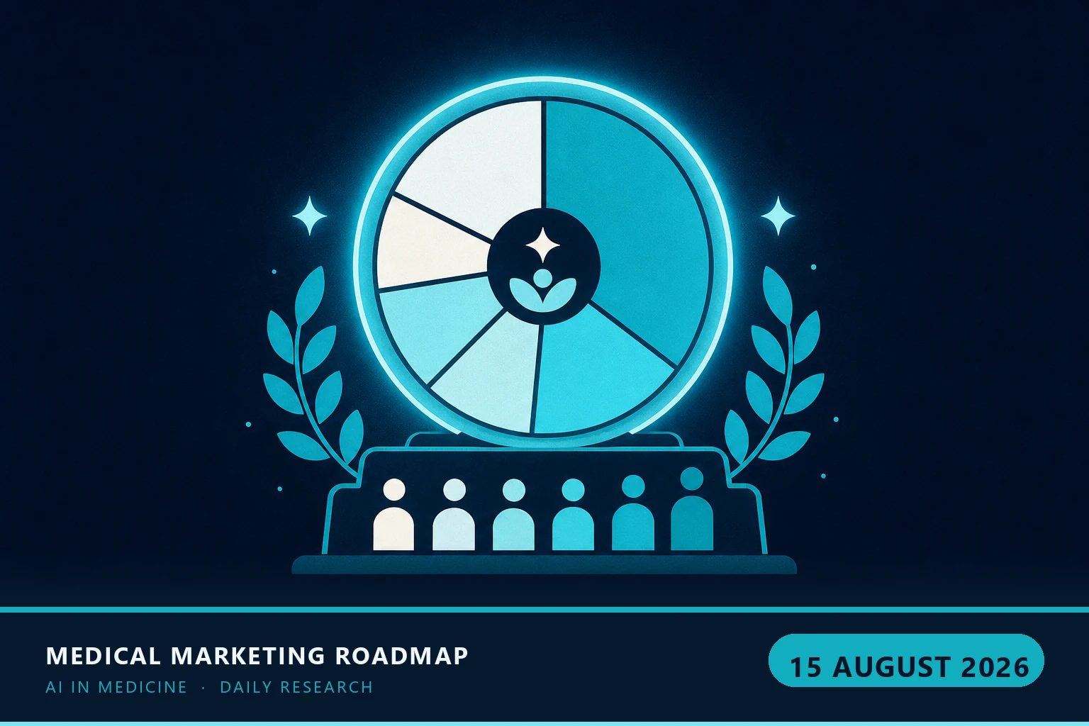 Medical Marketing Roadmap AI research illustration for August 15, 2026 — Somebody finally published the scoreboard: here is exactly what share of AI answers each Medicare Advantage brand owns — and it is not the biggest ad 