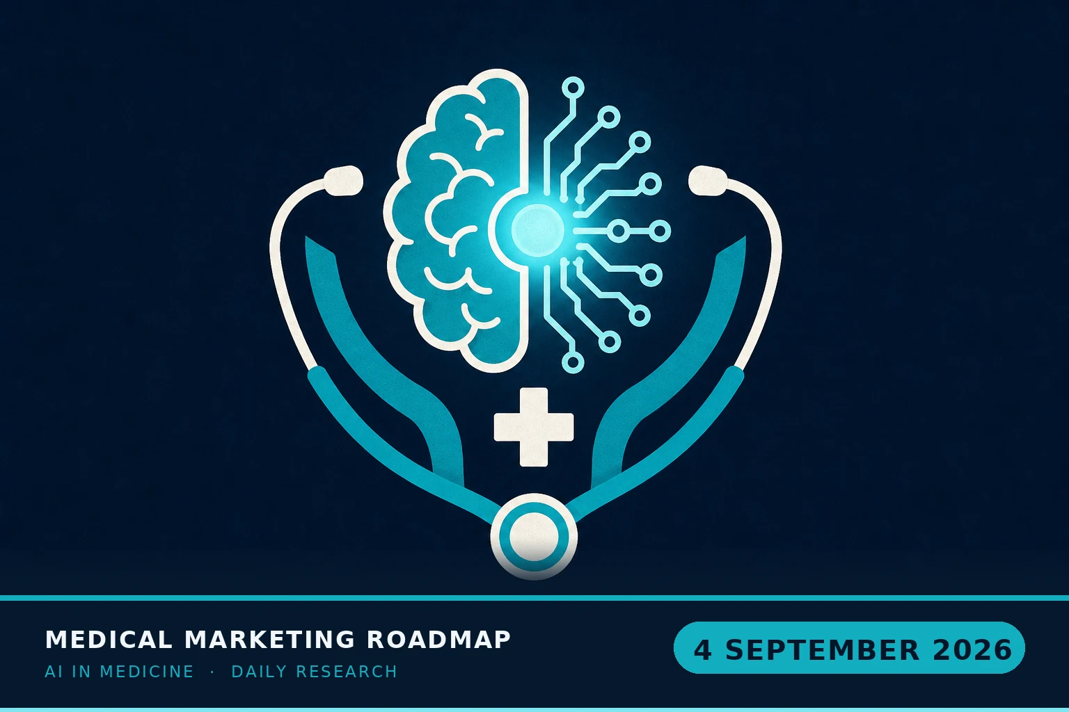 Medical Marketing Roadmap AI research illustration for September 4, 2026 — AI in independent medical practice