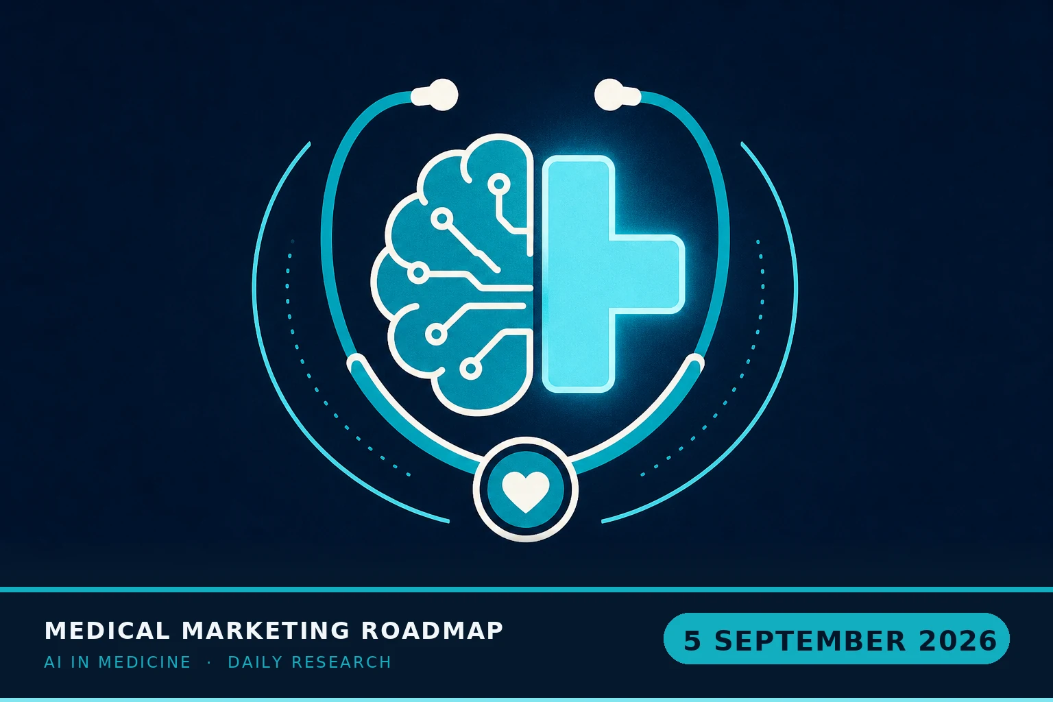 Medical Marketing Roadmap AI research illustration for September 5, 2026 — AI in independent medical practice