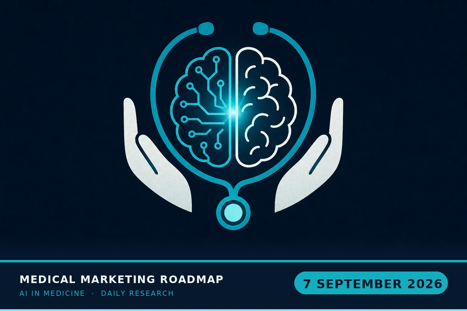 Medical Marketing Roadmap AI research illustration for September 7, 2026 — AI in independent medical practice