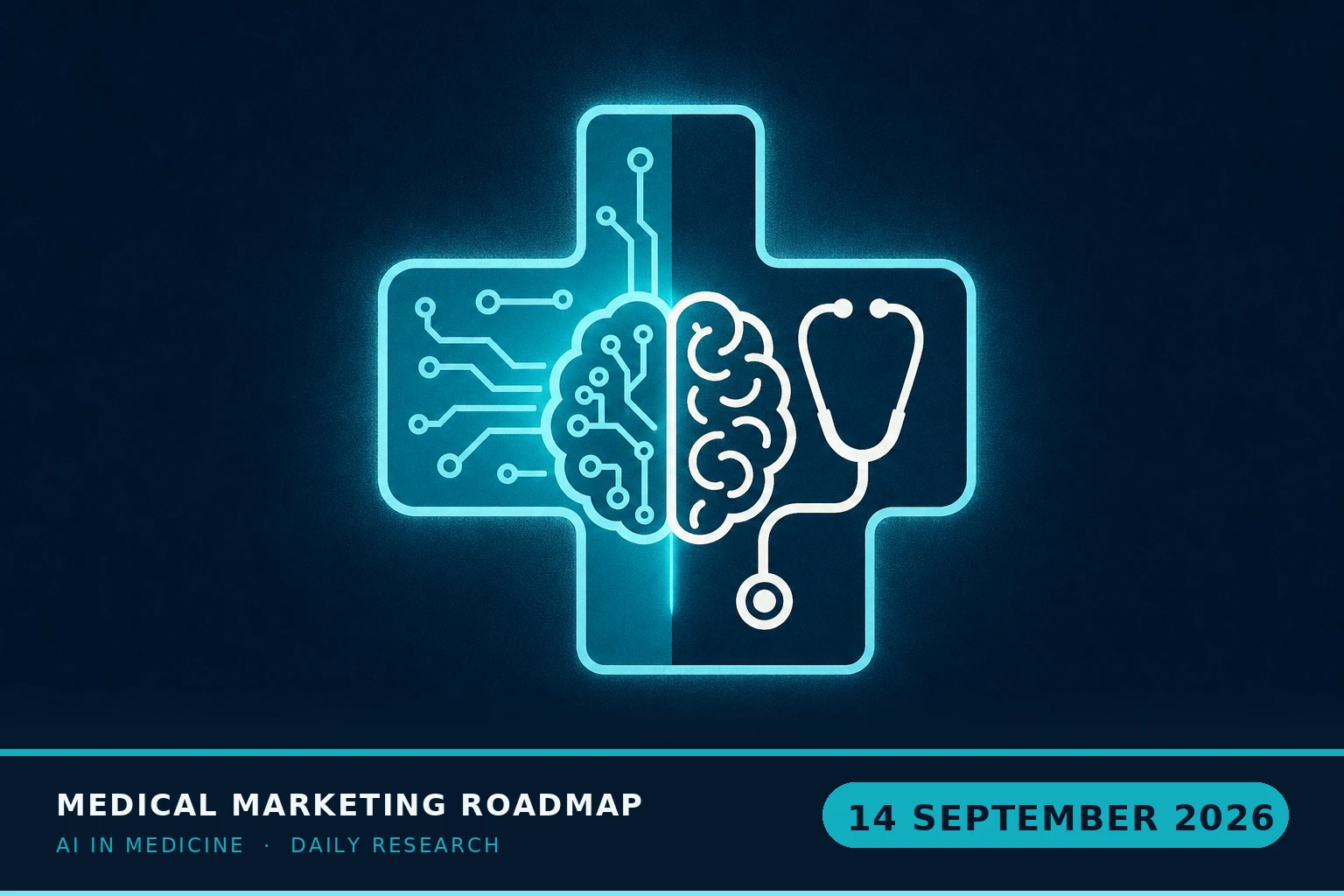 Medical Marketing Roadmap AI research illustration for September 14, 2026 — AI in independent medical practice