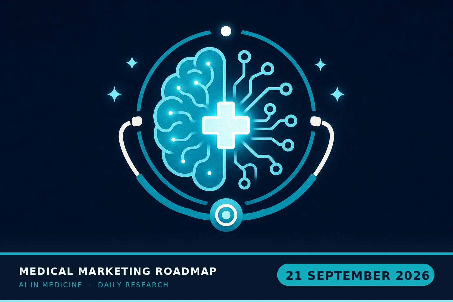 Medical Marketing Roadmap AI research illustration for September 21, 2026 — AI in independent medical practice